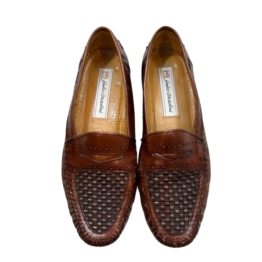 Men’s Sandro Moscoloni La Vista MKA penny loafer woven Top Size‎ 8